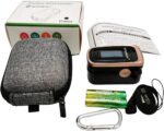 WRINERY Pulse Oximeter Fingertip, Oxygen/ O2 Saturation Monitor, OLED Portable Oximetry with Batteries, Lanyard (Rose gold-black) - Image 6