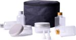 Portable Empty Spice Set, 3 Size Camping Travel Spice Bottles Moisture Proof Condiment Container with Lid, Go for Picnic Weekend Travel, Hunting and Camping with Friends
