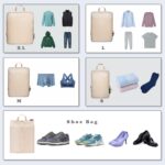 BAGAIL 4 Set/6 Set Ultralight Compression Packing Cubes Packing Organizer for Travel Accessories Luggage Suitcase Backpack(70D 6Set Beige) - Image 5