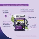 Sambucol Cold and Flu Relief Tablets - Homeopathic Cold Medicine, Cold Remedy for Adults, Black Elderberry for Colds, Zinc Cold Remedy - 60 Count - Image 5