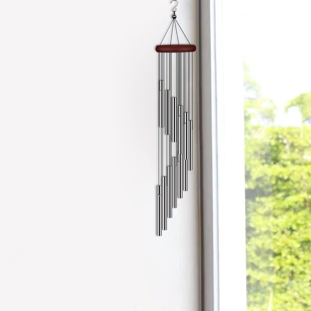4 Pack Wind Chimes for Outside, Sympathy Wind Chimes Outdoor Clearance with 12 Aluminum Alloy Tubes and Hook, Memorial Wind Chimes Gift Decoration for Home, Patio, Garden, Outdoor - Image 6