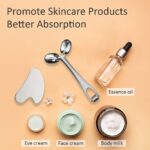 Yeamon Face Massager, Metal Face Roller Gua Sha Massage Tool for Face Neck Eye Body Skin Care, Facial Roller Gifts for Mom, Her, Women and Girl - Image 6