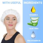 Drench No Water Rinse Free Shampoo Caps 6 packs - Waterless Shampoo and Conditioner - Dry Hair Wash Caps for Bedridden - Contains Aloe Vera, Vitamin E and Provitamin B5 - Dementia products for elderly - Image 3