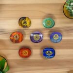 7 Engraved Chakra Symbol Stones - (16Pc) Meditation Accessory and Reiki Healing Kit with Chakra Chart, Affirmations, Guided Meditations, and Identification Cards For Spiritual and Mindfulness Work - Image 3