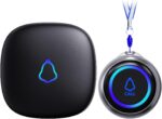 Caregiver Pager, Wireless Call Button for Seniors/Elderly at Home, 1 SOS Button + 1 Receiver Medical Life Alert System, Emergency Panic Call Bell, Help Alarm for Nurse Calling & Patient Assistance