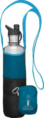 ChicoBag rePETe Water Bottle Sling with Carabiner Clip | Recycled Water Bottle Carrier with Strap | Eco Friendly | (Pack of 2)