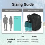 Wanderlight Microfiber Travel Towel – Quick Dry, Compact, Lightweight, Sand Free, Eco-conscious – Perfect for Beach, Camping, Backpacking, Sports, Gym, Yoga (Blush Palms, Large) - Image 5