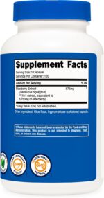 Nutricost Elderberry Capsules 575mg (120 Capsules) - Black Elderberry, Vegetarian Capsules, Gluten Free and Non-GMO Supplement - Image 5