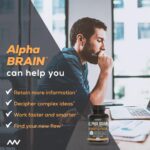 ONNIT Alpha Brain Nootropic Brain Supplement for Men & Women | Memory, Mental Clarity & Cognitive Improvement | Focus Capsules with L-Theanine, Vitamin B6 & Phosphatidylserine (30 Count) - Image 6