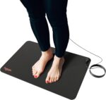 Hooga Grounding Mat for Sleep, Energy, Pain Relief, Inflammation, Balance, Wellness. Earth Connected Therapy. Indoor Grounding at Home, Office, Work. 15 Foot Cord Included. Conductive Carbon (2 Pack) - Image 2