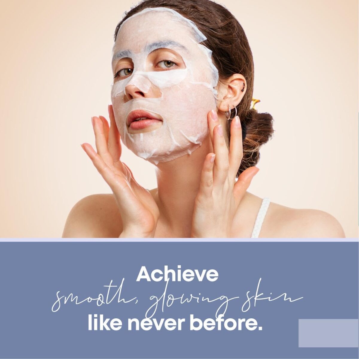 Collagen Face Mask | Hydrating Beauty Skincare Face Mask for Glass Skin, Revitalizing Overnight Collagen Facial Mask for Wrinkles, Selfcare Sheet, Moisturizing Facial Skin Care Product for Women & Men - Image 5