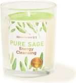 Magnificent 101 Long Lasting Pure Sage Scented Smudge Candles | 6 Oz - 30 Hour Burn | All Natural Soy Wax Candle with Essential Oils for House Energy Cleansing, Purification & Manifestation