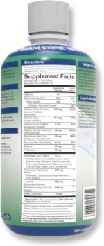 Wellgenix Immune Essentials – 12 in 1 Natural Immune System Support Supplement - Liquid Nutritional Multivitamin - Boosts Immune System and Overall Health For Kids & Adults - Fruit Punch Flavor 32 oz - Image 2