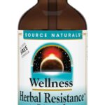 Source Naturals Wellness Herbal Resistance Liquid with Echinacea, Coptis, and Yin Chiao, Immune Support* - Alcohol Free - 4 Fliud Oz