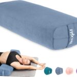 Yes4All Triple-Layer Sponge Yoga Bolster Pillow for Restorative Yoga & Meditation - Versatile Yoga Support Pillow, Balance & Poses Modification