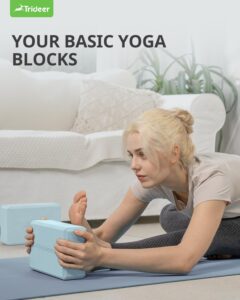 Trideer Yoga Block, Soft Non-Slip Surface Premium Foam Blocks, Supportive, Lightweight, Odor Resistant, Yoga Accessories for Pilates Meditation General Fitness Stretching Toning - Image 3