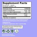 Sanar Naturals Collagen Pills with Vitamin C, E - for Hair, Skin, Nails, Joint Health, Reduce Wrinkles - Hydrolyzed Collagen for Women & Men Supplement - Grass Fed, Non-GMO, 150 Capsules - Image 6