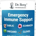 Dr. Berg Emergency Immune Support w/Echinacea - Potent Blend of Herbal Extracts (Warning: Strong Herbal Smells) - Immune Support Supplement Includes 2,000 IUs of Vitamin D & 10mg of Zinc - 60 Tablets