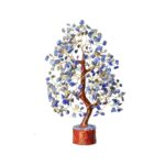 Lapis Lazuli Wisdom Bonsai Tree - Crystal Tree of Life for Wisdom & Spiritual Insight - Positive Energy Healing Crystals - Feng Shui Home Decor Spiritual Gift