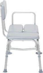 Drive Medical 12005KD-1 Padded Shower Seat Chair, Gray - Image 4
