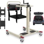 Patient Lift Transfer Chair with Padded backrest, Shower Chair Lift for Elderly, Chair Lift Bedside Commode for Seniors
