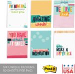Empowering Sticky Note Pads / 3" x 4" Motivational Educator Sticky Notes / 50 Sheets Per Pad/Set of 6 Empowering Quote Designs/Made in USA - Image 2