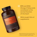 Amazon Elements Super Omega-3 with Natural Lemon Flavor, EPA & DHA Omega-3 fatty acids, 120 Count (1280 mg per serving, 2 Softgels) (Packaging may vary) - Image 3