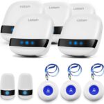 Caregiver Pager Wireless SOS Call Button Nurse Alarm System Home/Elderly/Patient/Disabled/School Call Bell 5 Transmitter 5 Plug-in Receiver (600+ft Operating Range)…