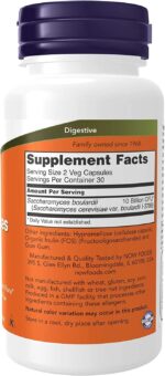 Now Foods Saccharomyces Boulardii Veg Capsules, 120 Count - Image 2