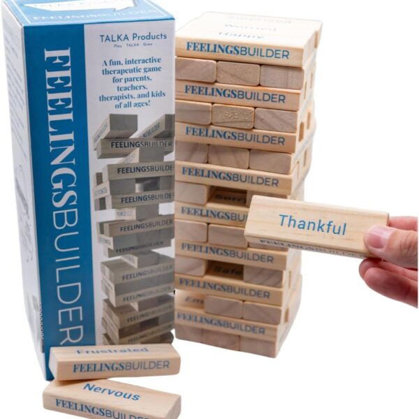 Feelings Builder | Anger Management Toys | CBT Game for Kids, Teens, and Adults | Therapy Games for Kids | Therapy Toys | School Psychologist Games | Therapist Office Must Have | ADHD Tools