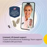 Select 500 OTC Hearing Aids, Audiology Team Care Included, Bluetooth LE Audio & Bluetooth Streaming for Calls, Music, Media (iOS/Android), Nearly Invisible & Comfortable - Gold - Image 4