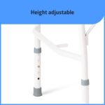 Medline Bariatric Drop-Arm Commode - Heavy Duty Steel Toilet Chair for Disabled and Elderly, 1,000 lb. Weight Capacity - Image 4