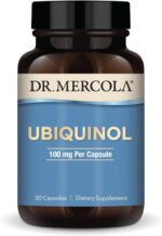 Dr. Mercola Ubiquinol 100 mg Per Serving, 30 Servings (30 Capsules), Dietary Supplement, Supports Overall Health and Wellness, Non GMO