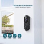 Wireless Wi-Fi Video Doorbell Camera with Two Way Audio, AI Motion Detection, Night Vision and Cloud Storage, 2.4G Wi-Fi only - Image 6