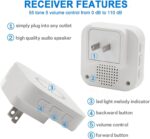 CallToU Caregiver Pager Call Button elderlyWireless SOS Call Button Vibration Pager Nurse Calling Alert System for Home Elderly Disabled Patient 2 SOS Call Buttons/Transmitters 2 Receivers - Image 9