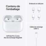 Apple AirPods Pro (2nd Generation) Wireless Ear Buds with USB-C Charging, Up to 2X More Active Noise Cancelling Bluetooth Headphones, Transparency Mode, Adaptive Audio, Personalized Spatial Audio - Image 7