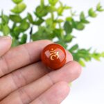 TGS Gems 7pcs Chakra Sphere Crystal Stones Natural Reiki Healing Crystals Gemstones with Engraved Chakra Symbol Chakra Stone Kit for Meditation Crystal - Image 5
