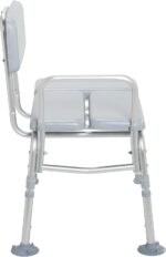 Drive Medical 12005KD-1 Padded Shower Seat Chair, Gray - Image 5