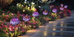 Outdoor Solar Garden Lights - 2 Pack Solar Powered Garden Stake Lights with 18 Butterflies and Copper String Lights, Multicolor - Image 7