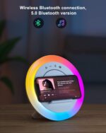Bluetooth Speaker Night Lightsr,Wireless Charging Modern Speaker,Best Teenage Birthday Gift Ideas Tween Girls Gifts/Please use The Original Adapter - Image 6