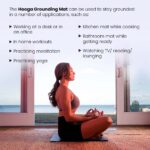 Hooga Grounding Mat for Sleep, Energy, Pain Relief, Inflammation, Balance, Wellness. Earth Connected Therapy. Indoor Grounding at Home, Office, Work. 15 Foot Cord Included. Conductive Carbon (2 Pack) - Image 7