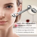 Yeamon Face Massager, Metal Face Roller Gua Sha Massage Tool for Face Neck Eye Body Skin Care, Facial Roller Gifts for Mom, Her, Women and Girl - Image 3