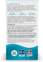 Nordic Naturals Ultimate Omega, Lemon Flavor - 90 Soft Gels - 1280 mg Omega-3 - High-Potency Omega-3 Fish Oil Supplement with EPA & DHA - Promotes Brain & Heart Health - Non-GMO - 45 Servings - Image 3