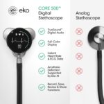 CORE 500™ Digital Stethoscope — 40x Amplification, Active Noise Cancellation, 3-Lead ECG, FDA-Cleared AI, Full-Color Display, FSA/HSA Eligible — Silver, COR501 - Image 3