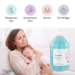 DermaRite PeriFresh Rinse-Free Perineal Cleanser - Aloe Vera Enriched, pH-Balanced, Odor Neutralizing - 1 Gal, 1 Count - Image 3
