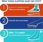 BYRIVER Tension Fatigue Relief Massager, Circulation Slippers Sandals, Foot Health Care Products Holistic Gift for Men Women Mom Dad, Muscle Relaxer Trigger Point Massage Tool (XL) - Image 5