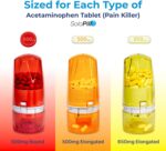 Pill Dispenser - Medication Holder for Adults & Seniors - Lock Feature - Arthritis Friendly - One Push, One Pill - Effortless & Hygienic - 75 Round Tablets - Image 3
