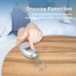 2 Pack Talking Clock for Blind Elderly, Small Travel Alarm Clock Keychain for Visually Impaired, English Language Battery Operated Talking Clock for Seniors - Image 4