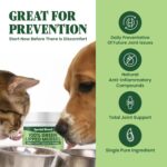 Green Lipped Mussel Powder for Dogs & Cats - 100% New Zealand Green Lipped Mussels - Natural Hip & Joint Supplement for Joints, Tendons, Ligaments, Muscles - 75 Grams - Up to 250 Servings - Image 3