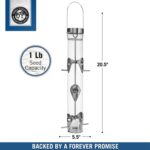 Droll Yankees Classic Sunflower or Mixed Seed Bird Feeder, Ring Pull Advantage, 6 Feeding Stations, 1 lb Bird Seed Capacity, 20-Inch - Image 5